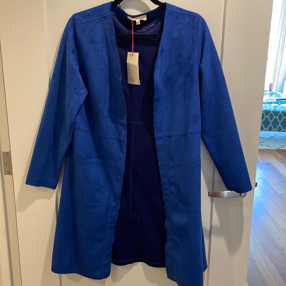 New Women’s Long Sleeve Jacket Blue